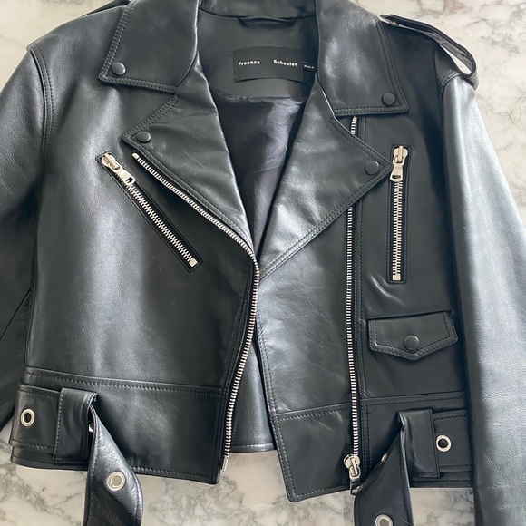 Proenza Schouler Leather Moto Biker Jacket - Picture 13 of 13